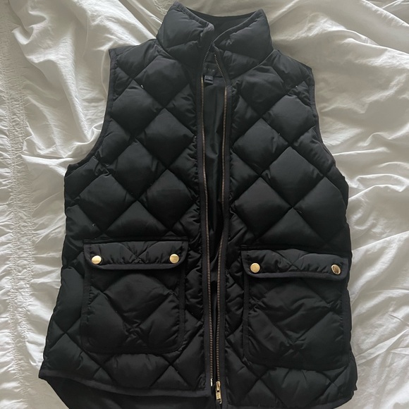 J.Crew Classic Black Vest - Picture 1 of 3
